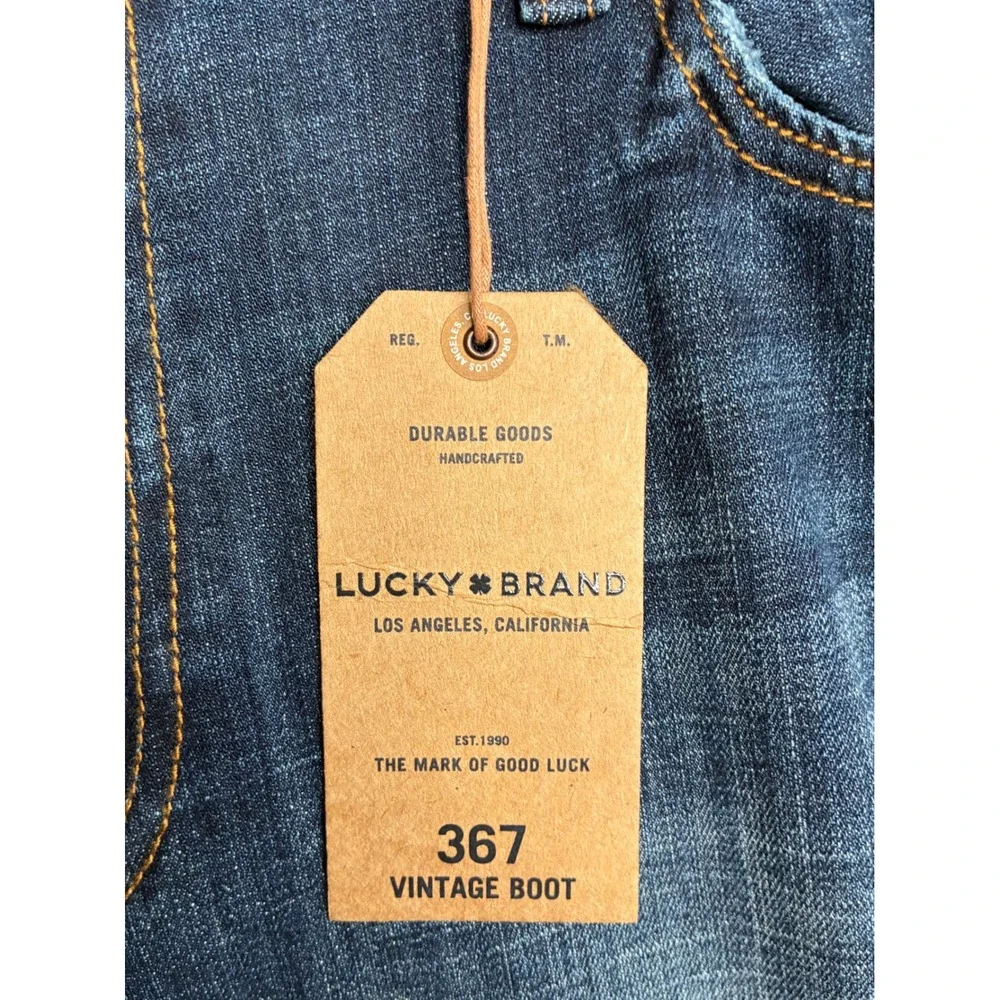 NWT Lucky Brand 367 Vintage Boot Jeans Mens 40x32 Riverneck Blue Denim 7M11743